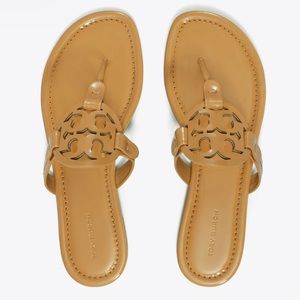 Tory Burch Miller Patent Sandal - Tan